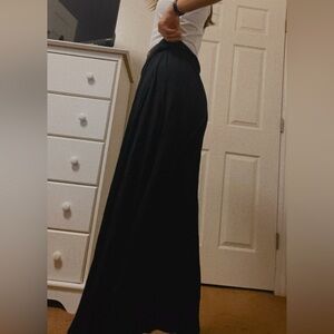 black maxi skirt